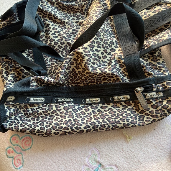 LeSportSac Vintage Leopard Print Backpack & Cosmetic storage Bag - NWOT Unused main image 6
